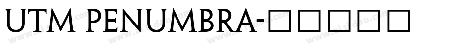 utm penumbra字体转换